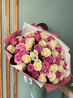 51 роза микс